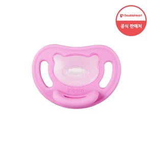 더블하트 Soft Buddy 노리개젖꼭지, L(6~18개월), 핑크, 1개