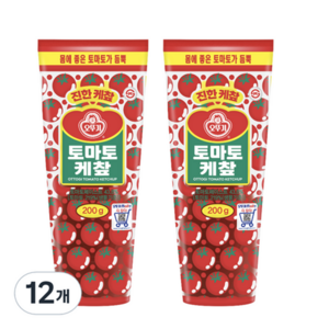 오뚜기 진한 토마토케찹, 200g, 12개