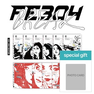 [정품포카증정] 엔믹스 앨범 Fe3O4 BREAK 일반반 NMIXX Fe304, MIXX BLOOD (레드1종)+포카1종