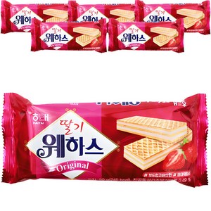 해태제과 딸기 웨하스, 50g, 6개