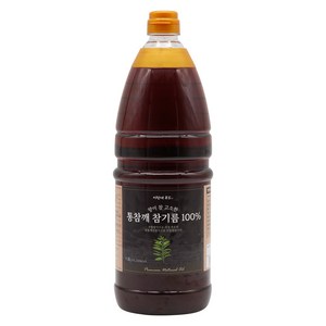 [이장네] 향이 참 고소한 대용량 업소용 통참깨 참기름 100%_1.8L, 1개, 1.8L