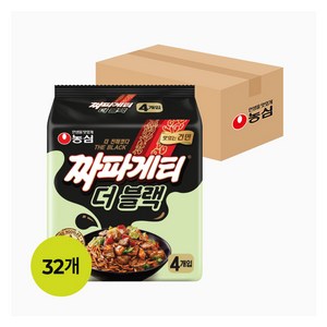 짜파게티 더 블랙 116g, 32개