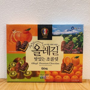 코롬방 올레길 맛있는 초콜릿 (4가지맛/64개입) X 3box, 396g, 3박스