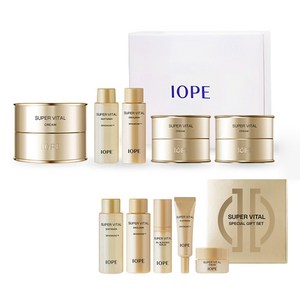 아이오페 슈퍼바이탈 크림 리치 50ml + 10ml x 2p + 소프너 18ml + 에멀젼 18ml 세트, 1세트