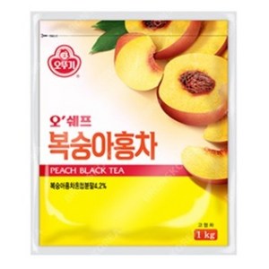 오뚜기 오쉐프 복숭아홍차, 1kg, 1개입, 5개