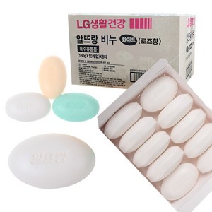 알뜨랑 세면비누 화이트, 130g, 80개입