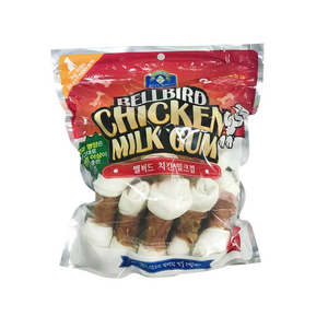 밸버드 치킨밀크껌 큰사이즈1kg X 2봉 코스트코 애견덴탈껌, 1kg, 2개