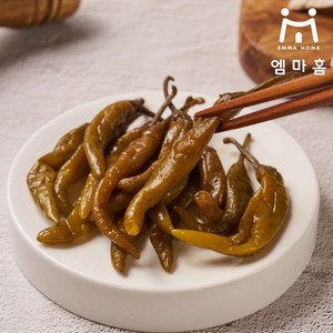 [엠마홈] 밥도둑 반찬 아삭 고추장아찌 국내가공, 2개, 1kg