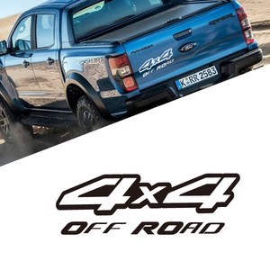 렉스턴스포츠 렉스턴스포츠칸 4X4 차량용 스티커 4WD, 반사옐로우, 1개