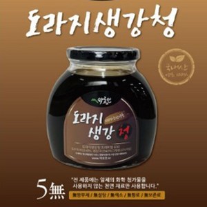 국내산 도라지 생강청 650g 환절기 목건강 진액 무설탕 무색소 약초인, 1개입, 2개