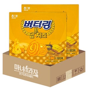 해태 버터링 딥 황치즈, 155g, 2개