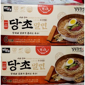 백제 일월풍면 초당밀면 496g x 6인분, 2.98kg, 1개