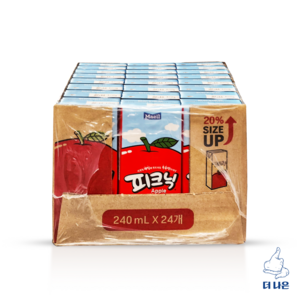 피크닉 사과, 240ml, 24개