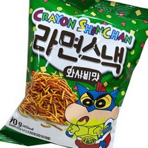 크레용신짱 라면스낵 와사비맛 90G, 1개