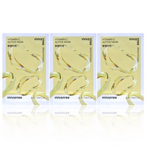 이니스프리 New 비타C 액티브 마스크 25ml, 1매입, 3개