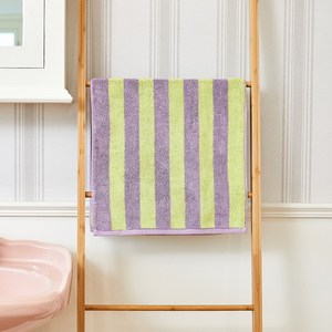 [모던하우스] 볼드 스트라이프 세면타월 LAVENDER 40X80cm 190g (BG0124017), 1개, 사진참조