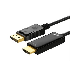 [티테크놀로지] Displayport 1.2 to HDMI 1.4 변환케이블 락킹 커넥터 T-DP12HD18 [1.8m], 1.8m, 1개