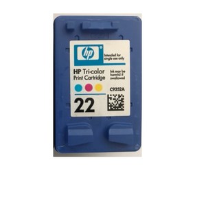 HP NO.21 22 정품잉크 C9351AA C9352AA, NO.22 칼라/정품(C9352AA), 1개