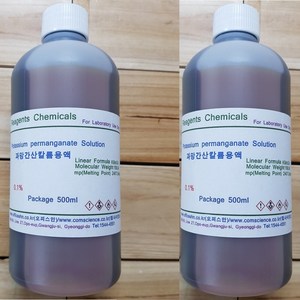 과망간산칼륨용액(0.005M) 화)450ml 개인판매제한 Potassium pemanganate solution(0.025N), 1개, 450ml