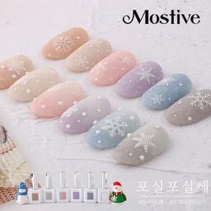 모스티브 포실포실해 6종 (택1) / 겨울 니트 스웨터 네일 젤네일 아트, MG-67 Snow Ivoy, 1개, 12ml