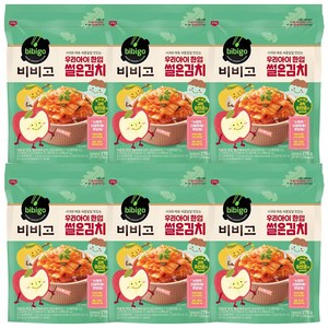 비비고 우리아이한입 썰은김치 270g X 6개