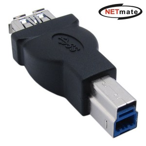 넷메이트 USB3.0 AF to BM 젠더(블랙), 강원전자