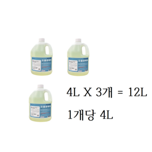 허브크린 오물분해제 파랑, 4L, 3개