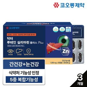 코오롱 닥터 루테인 실리마린 1000mg 90캡슐/눈건강+간건강 동시에 [임박상품], 90정, 1개