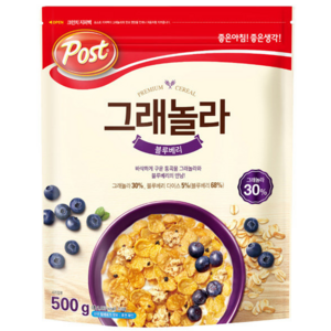 포스트 그래놀라 시리얼 블루베리, 500g, 6개