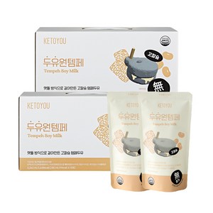 키토유 두유원템페 91kcal 고칼슘 데일리 두유 2box, 180ml, 36개