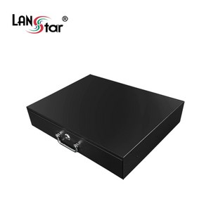 LANsta 허브랙 슬라이드 서랍장 2U 블랙 LS-2UBD, 1개