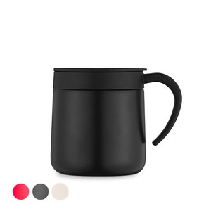 텀스 미롬 베이직 스텐머그컵 300ml, BLACK, 1개