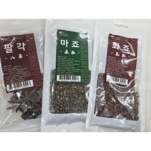 [신중국식품] 향신료 팔각(따료) . 마죠(청산초). 화죠 (산초)소포장, 팔각30g, 1개, 30g