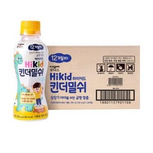 후디스 하이키드 유아 킨더밀쉬 200ml, 우유, 24개