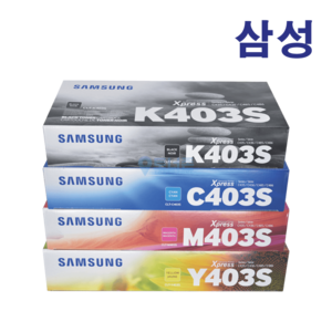 삼성 정품 토너 CLT-K403S 4색세트 SL-C486FW C485FW C436W C435 프린터 호환 K403+C403+M403+Y403, 1개