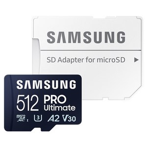 [삼성전자] [공식인증] PRO Ultimate mico SD 512GB [MB-MY512SA/WW], 단일