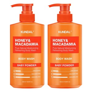쿤달 퓨어 바디워시 베이비파우더향, 500ml, 2개