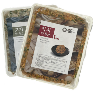 그 옛날 1947 왕 만두 고기만두소 (1kg)+만두피, 1세트, 1kg, 고기만두소+만두피