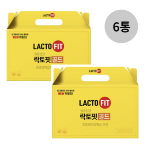 락토핏 골드 유산균 선물세트, 100g, 6개