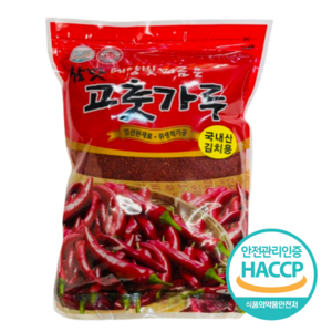 100% 국내산 햇 고추가루 보통맛 김치용, 1개, 1kg