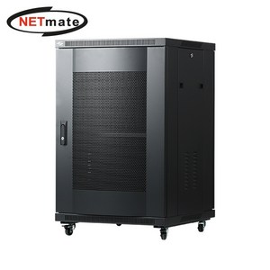 강원전자 넷메이트 NM-H1000PD 타공문 허브랙(블랙), 1개