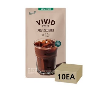 비비드스위트 저당 초코라떼, 200g, 10개