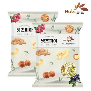 [넛츠피아] 씨드믹스 500g x 2봉 아몬드슬라이스+호박씨+해바라기씨, 2개