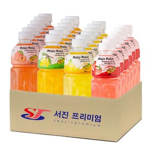 (서진프리미엄) 모구모구 4종혼합(복숭아+망고+파인애플+딸기) 320mlx24ea, 320ml, 1세트