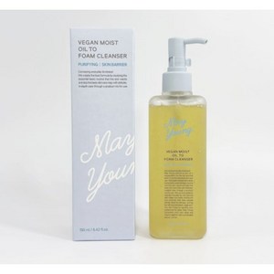 [공식몰] 메이영 비건 모이스트 클렌징오일 투 폼클렌저, 2개, 195ml