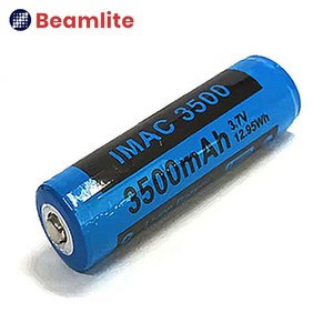 3500mAh 18650 리튬이온 배터리 3.6V 보호회로 장착 KC 안전인증, 1개, 1개입