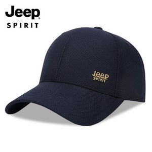 JEEP SPIRIT 스포츠 캐주얼 플랫 모자 CA0356, 네이비, 1개