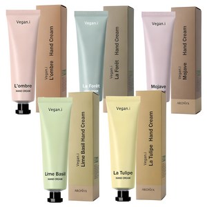 아로닉스 비건아이 르미앙 핸드크림 라임바질 50g + 롬브르 50g + 모하비 50g + 라포레 50g + 라튤립 50g, 1개