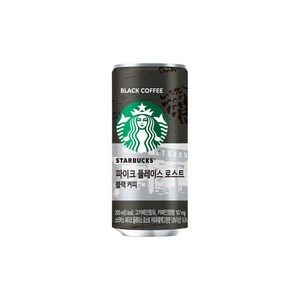 [달담박스]동서 스타벅스 파이크플레이스 로스트 블랙 200ml 24캔, 24개