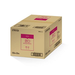 코디 핸드타올 2겹 100매 50밴드 대용량 업소용 페이퍼타월, 50개